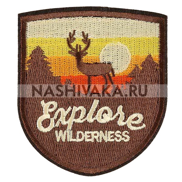 Нашивка Explore Wilderness (201675), 80х70мм