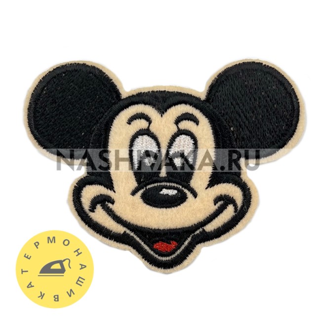 Нашивка Mickey Mouse (202164), 65х80мм