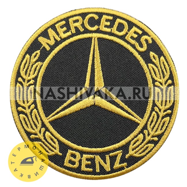 Нашивка Mercedes Benz (215527), 75х75мм