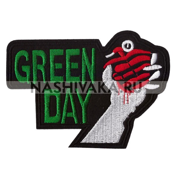 Нашивка Green Day (200847), 55х75мм
