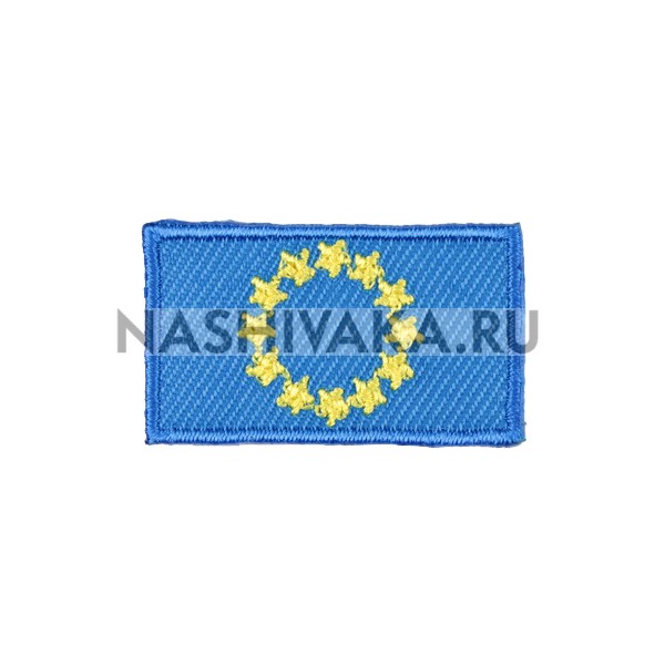 Нашивка Флаг Евросоюза (201579), 20х35мм