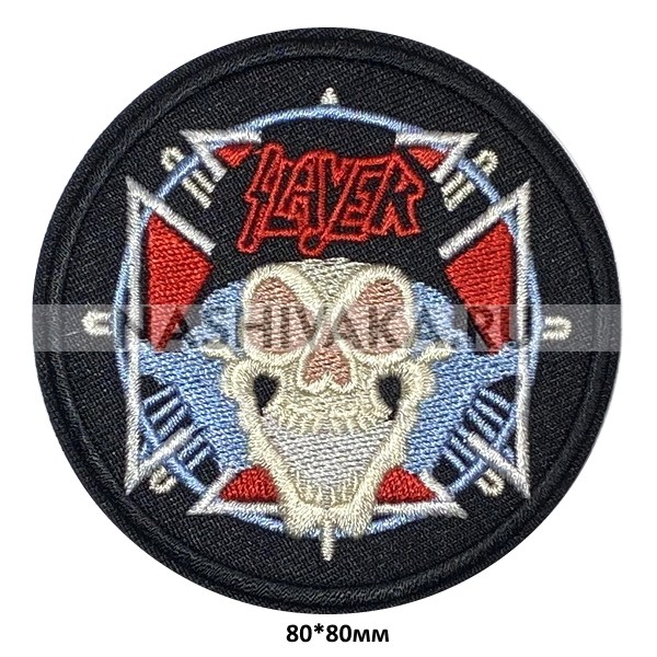 Нашивка Slayer (212177), 80х80мм