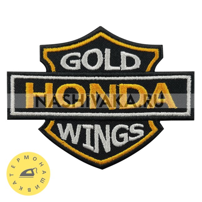 Нашивка Honda Goldwings (215528), 68х88мм
