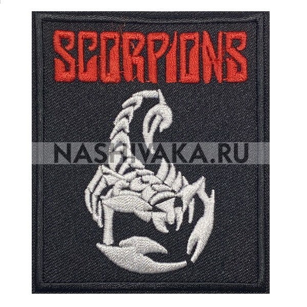 Нашивка Scorpions (201147), 85х75мм