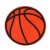 Нашивка Баскетбольный мяч (201681), 60х60мм