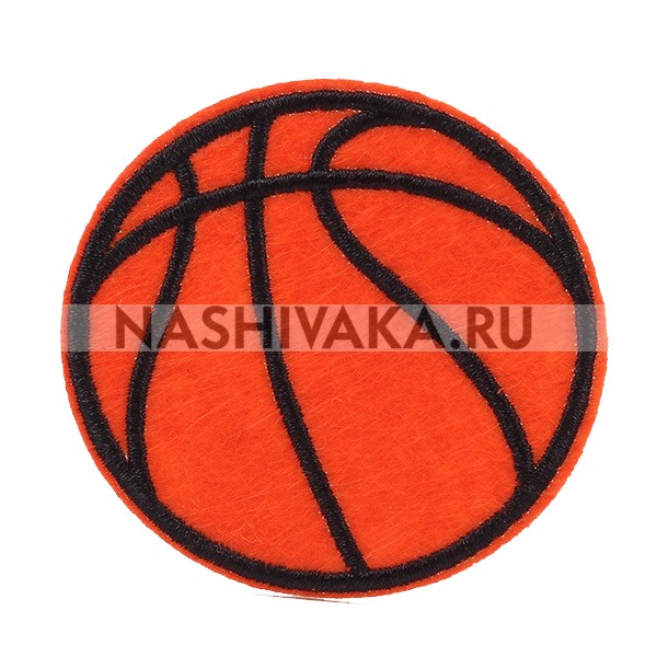 Нашивка Баскетбольный мяч (201681), 60х60мм