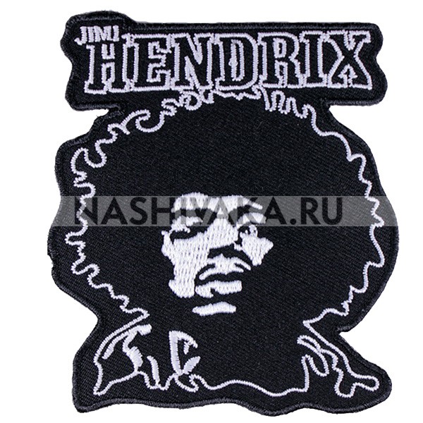 Нашивка Jimi Hendrix (200662), 90х80мм