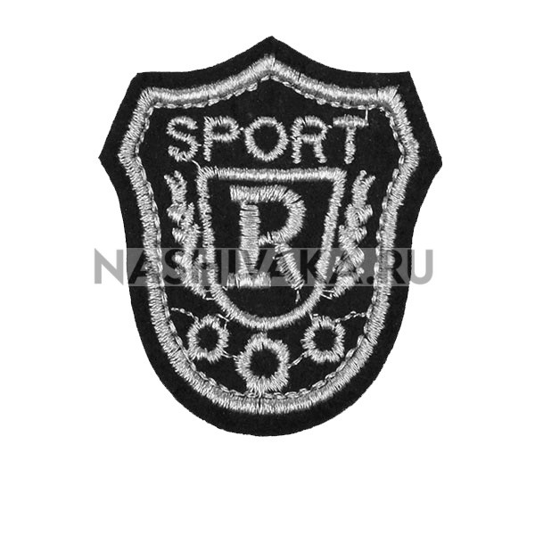 Нашивка Sport "R" (201682), 55х50мм