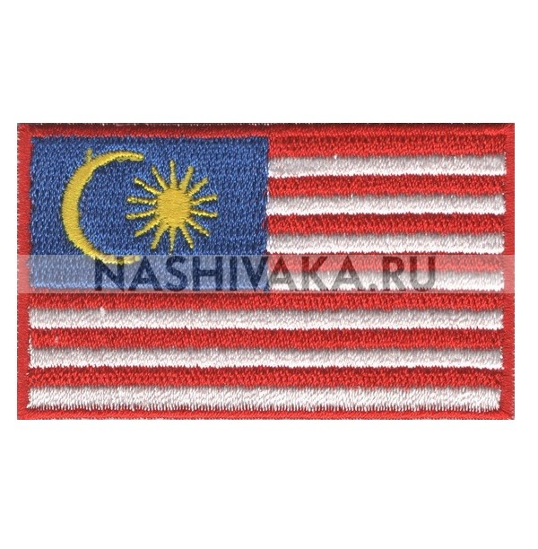 Нашивка Флаг Малайзии (202549), 38х64мм