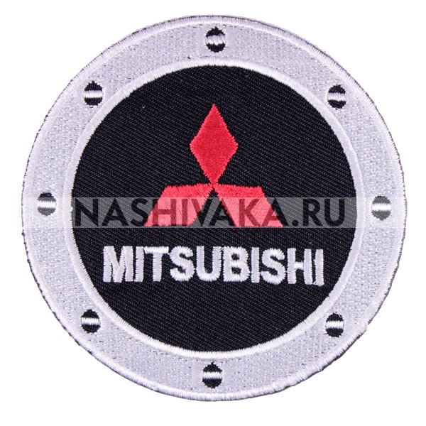 Нашивка Mitsubishi (200364), 80х80мм