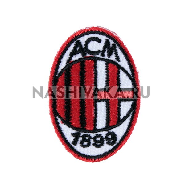 Нашивка FC Milan (малая) (200564), 40х28мм