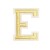 Нашивка Буква "E" золотая (202751), 50х40мм