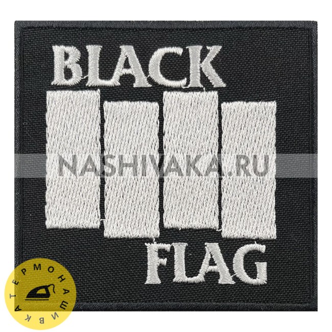Нашивка Black Flag (200665), 75х80мм