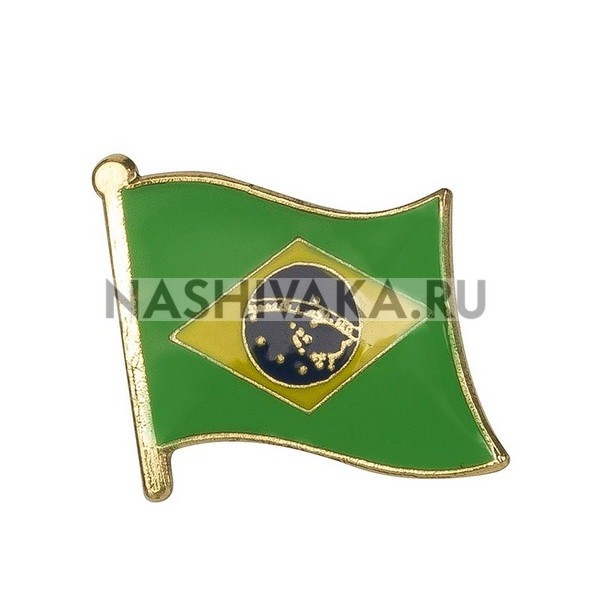 Значок Флаг Бразилии (300005)