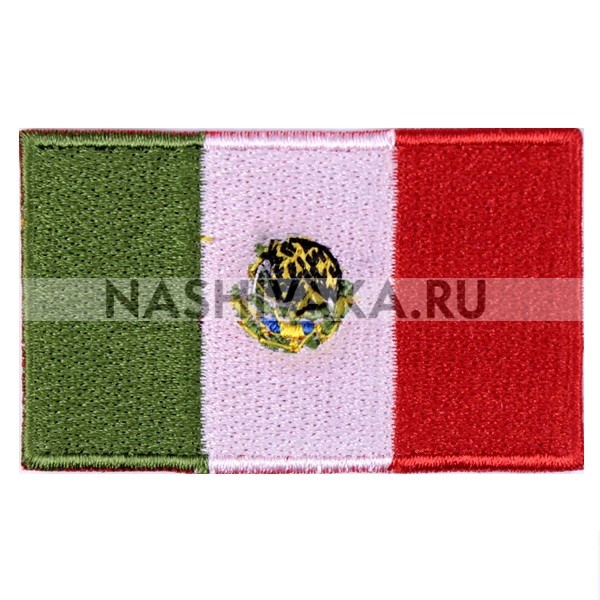 Нашивка Флаг Мексики (201885), 38х62мм