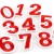 Нашивка Цифра "9" красная (202257), 45х32мм