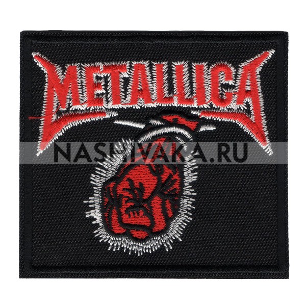 Нашивка Metallica (202356), 75х83мм