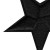 Нашивка Звезда черная (200273), 42х42мм