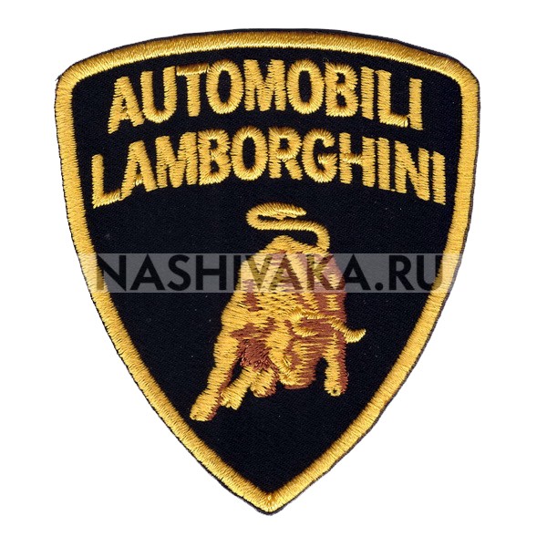 Нашивка Lamborghini (201309), 80х70мм