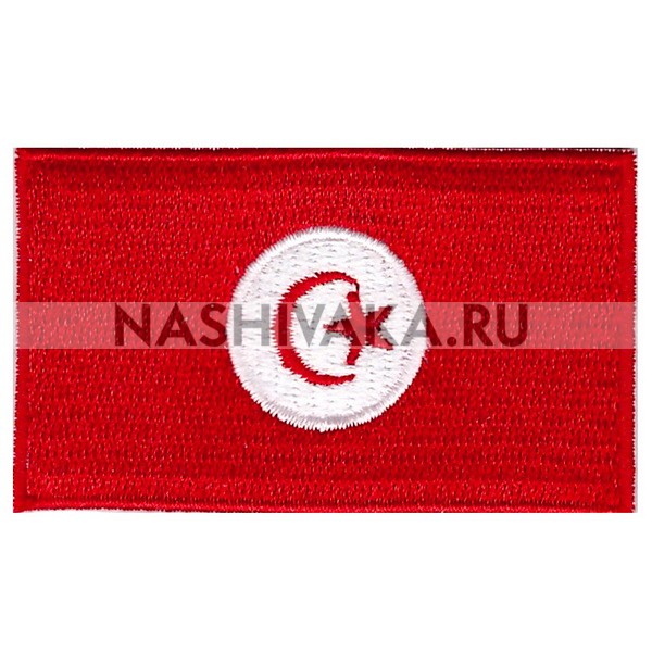 Нашивка Флаг Туниса (201991), 38х64мм