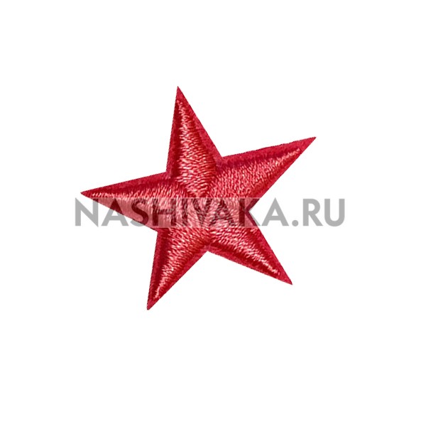 Нашивка Звезда розовая (200078), 28х28мм