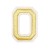 Нашивка Буква "O" золотая (202761), 50х40мм