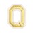 Нашивка Буква "Q" золотая (202763), 50х40мм