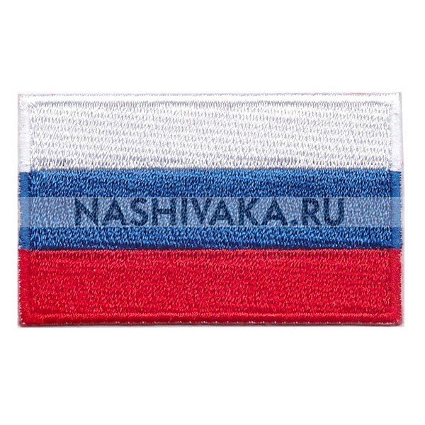 Нашивка Флаг России (201897), 38х64мм