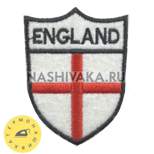 Нашивка Флаг Англии England (201701), 60х45мм