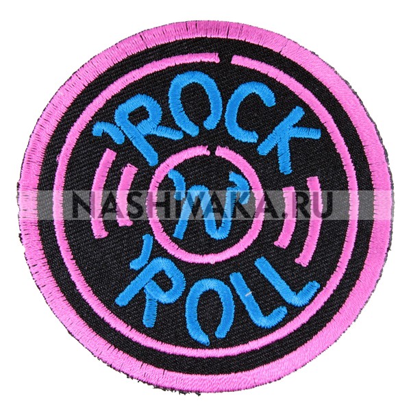 Нашивка Rock N Roll (201322), 75х75мм