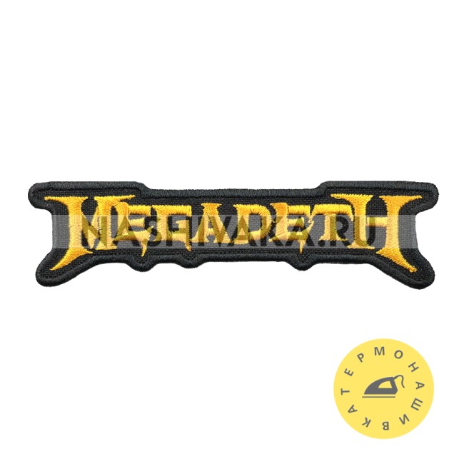 Нашивка Megadeth (201422), 27х105мм