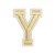 Нашивка Буква "Y" золотая (202771), 50х40мм