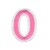Нашивка Буква "O" розовая (202273), 45х32мм