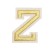 Нашивка Буква "Z" золотая (202772), 50х40мм