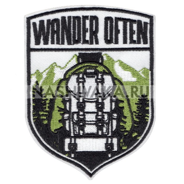 Нашивка Wander Often (202475), 100х75мм