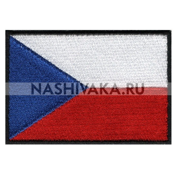 Нашивка Флаг Чехии (202676), 50х70мм