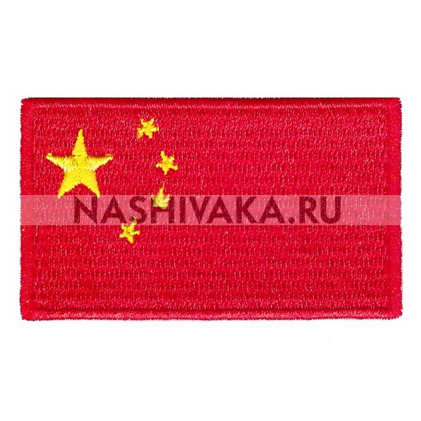 Нашивка Флаг Китая (201910), 38х62мм