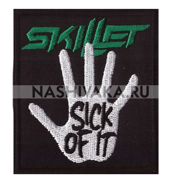 Нашивка Skillet - Sick Of It (200793), 75х65мм