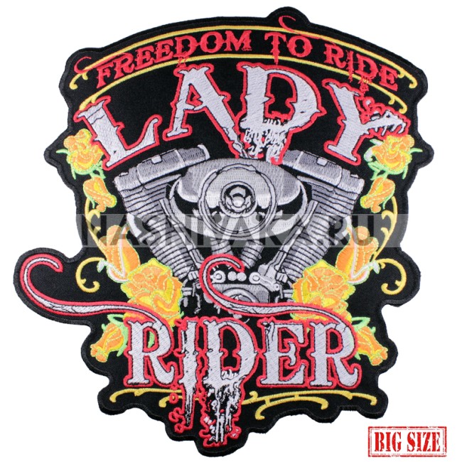 Нашивка Lady Rider (201514), 250х220мм