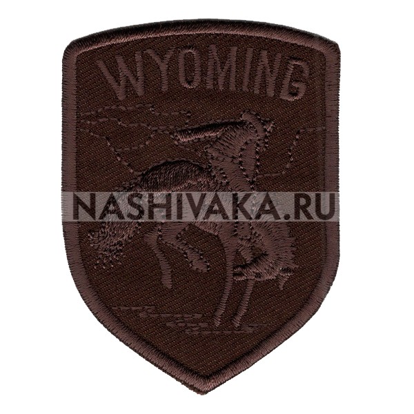 Нашивка Всадник - Wyoming (200818), 80х58мм