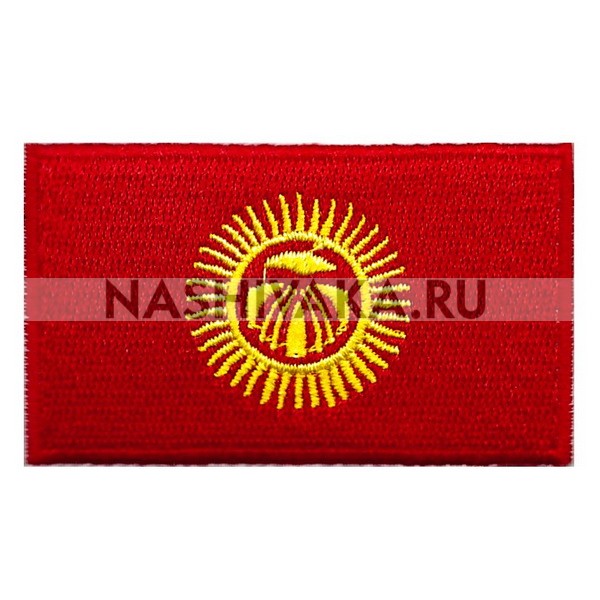 Нашивка Флаг Кыргызстана (201912), 38х62мм