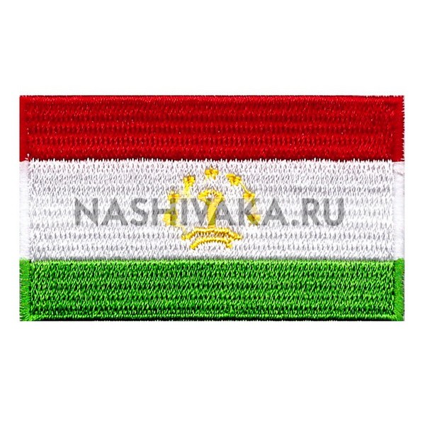 Нашивка Флаг Таджикистана (201913), 38х62мм