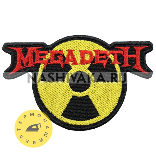 Нашивка Megadeth (200098), 65х100мм