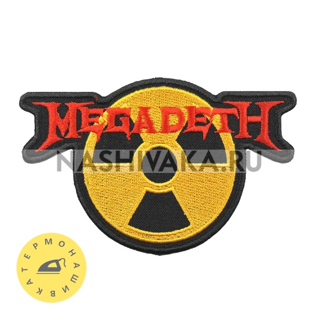 Нашивка Megadeth (200098), 65х100мм
