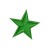 Нашивка Звезда зеленая (202773), 35х35мм