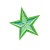 Нашивка Звезда зеленая 35 mm (202774), 35х35мм
